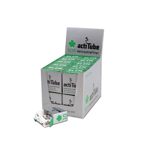 ActiTube extra slim pipa filter aktívszenes 6mm 10db- egész doboz